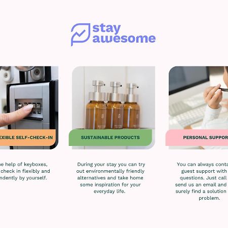 Stay Awesome - Modernes Apartment Am Botanischen Garten Kassel Bagian luar foto